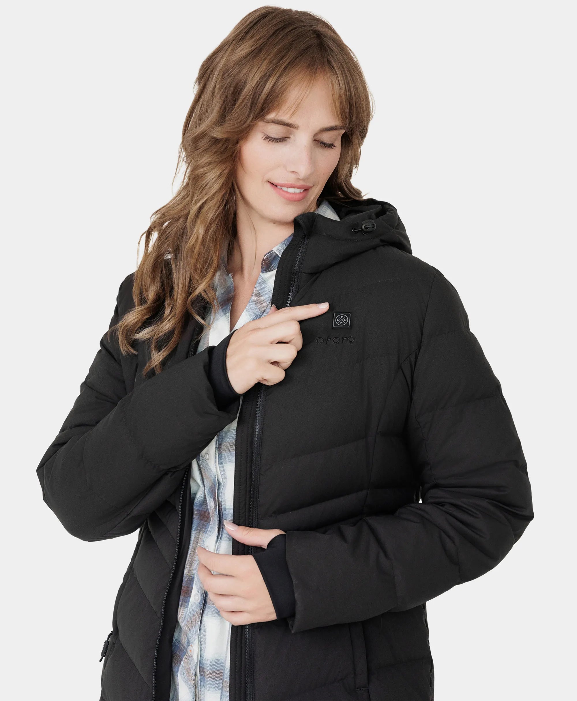 (Open-box) SOHO Women's Heated Down Parka Jacket, Thumbnail 11