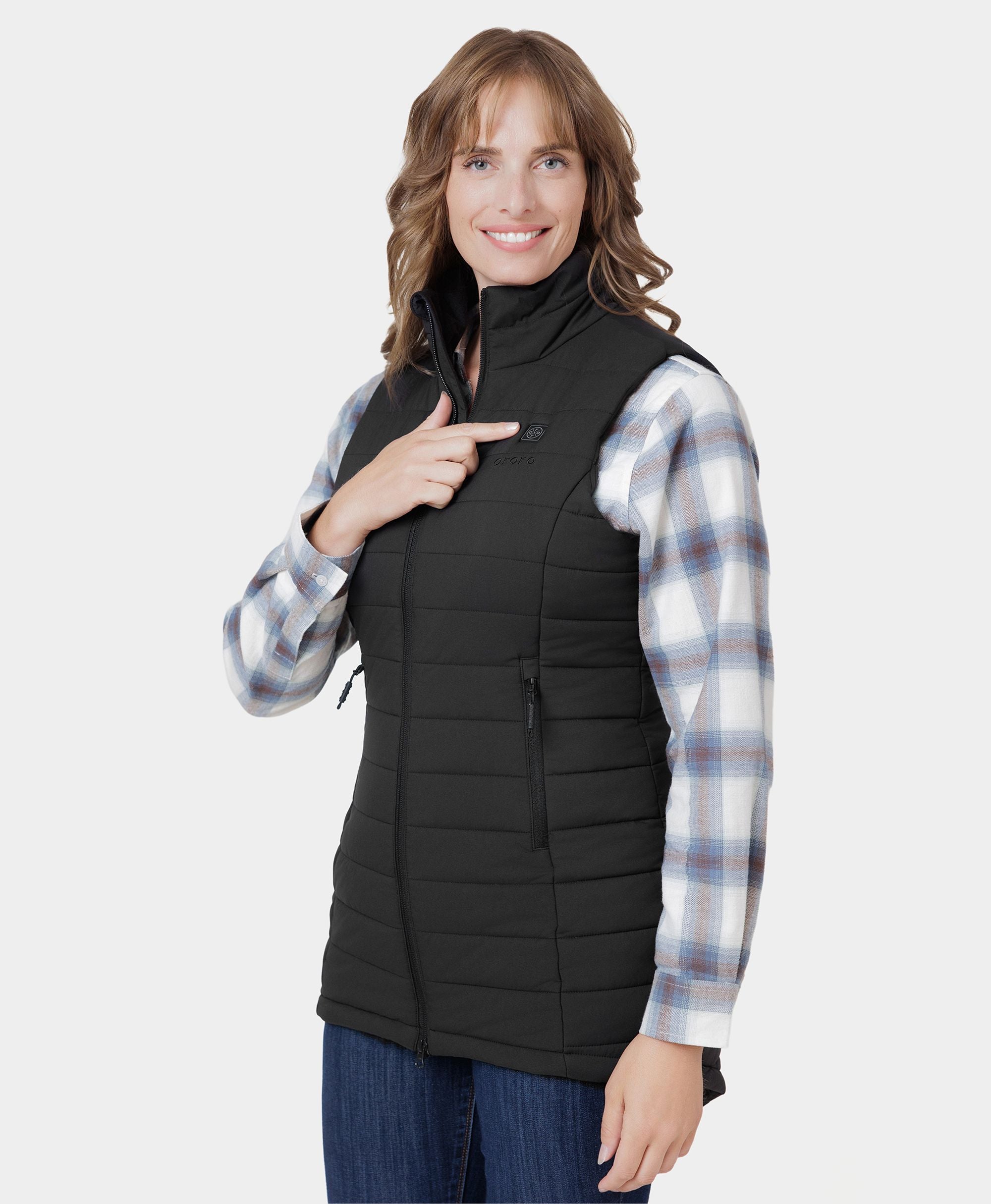 Tribeca Women's Heated Long Puffer Vest, Thumbnail 22