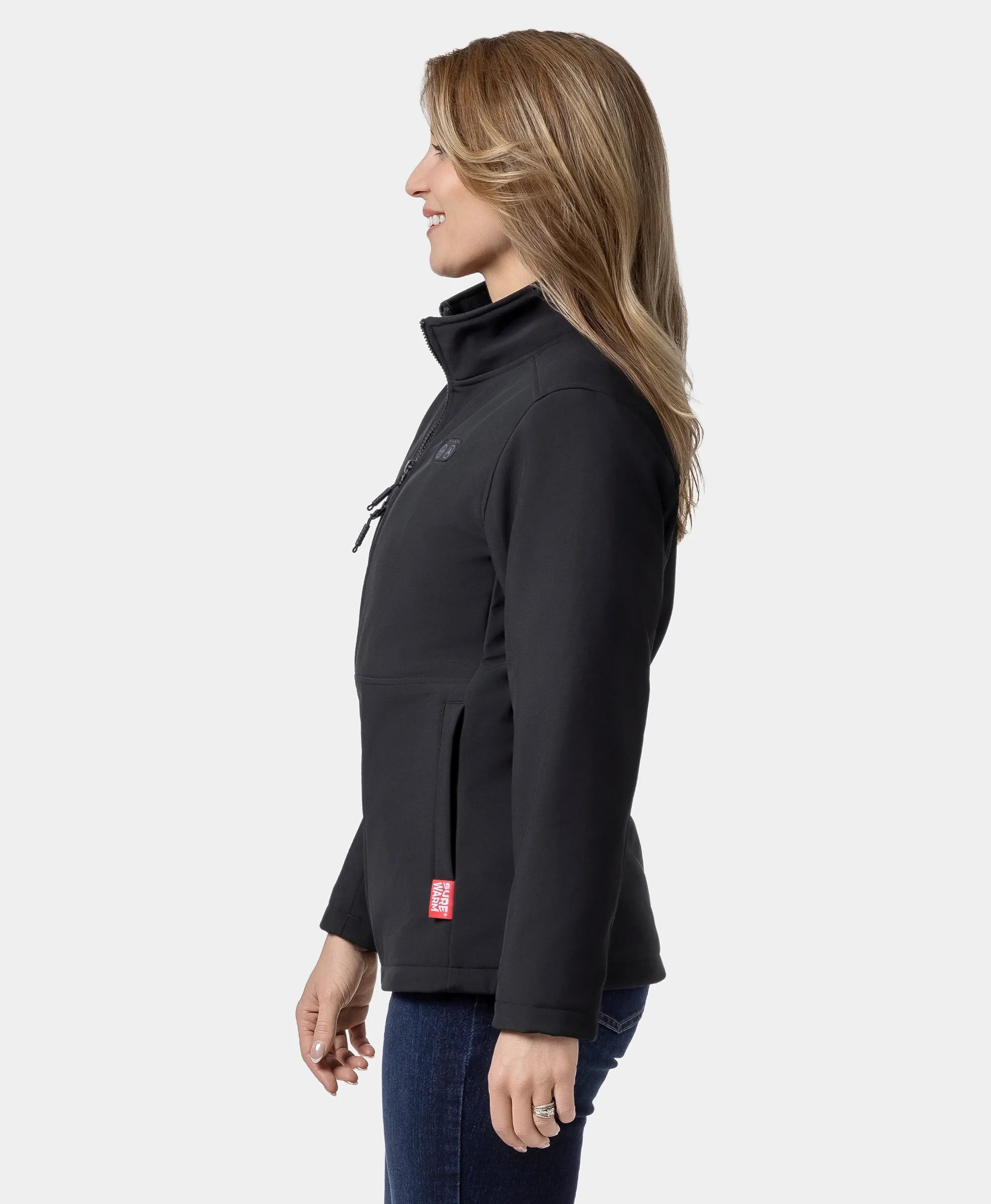 Maverick SureWarm® Women's 6-Zone Dual-Control Heated Softshell Jacket, Thumbnail 4