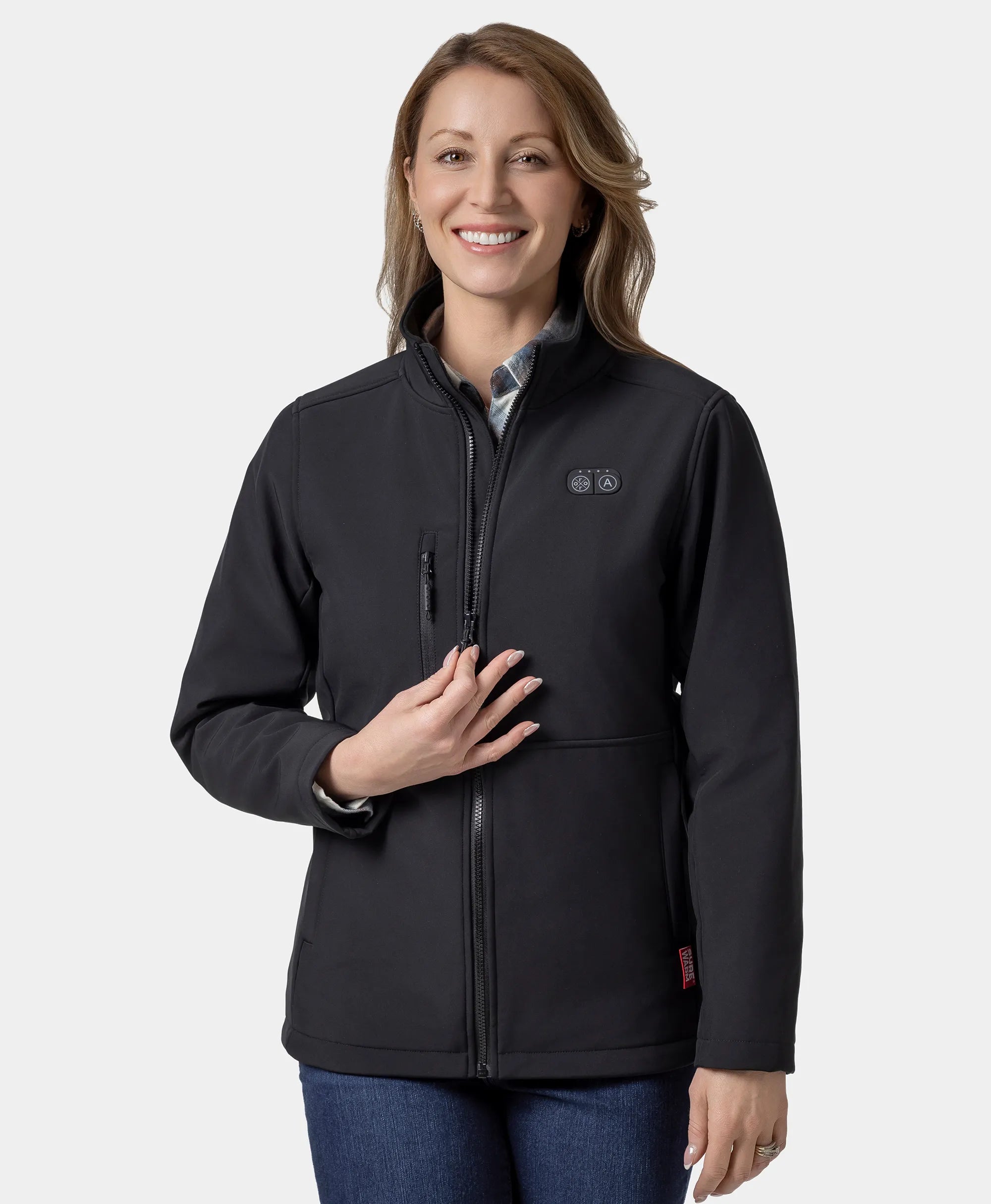 Maverick SureWarm® Women's 6-Zone Dual-Control Heated Softshell Jacket, Thumbnail 3