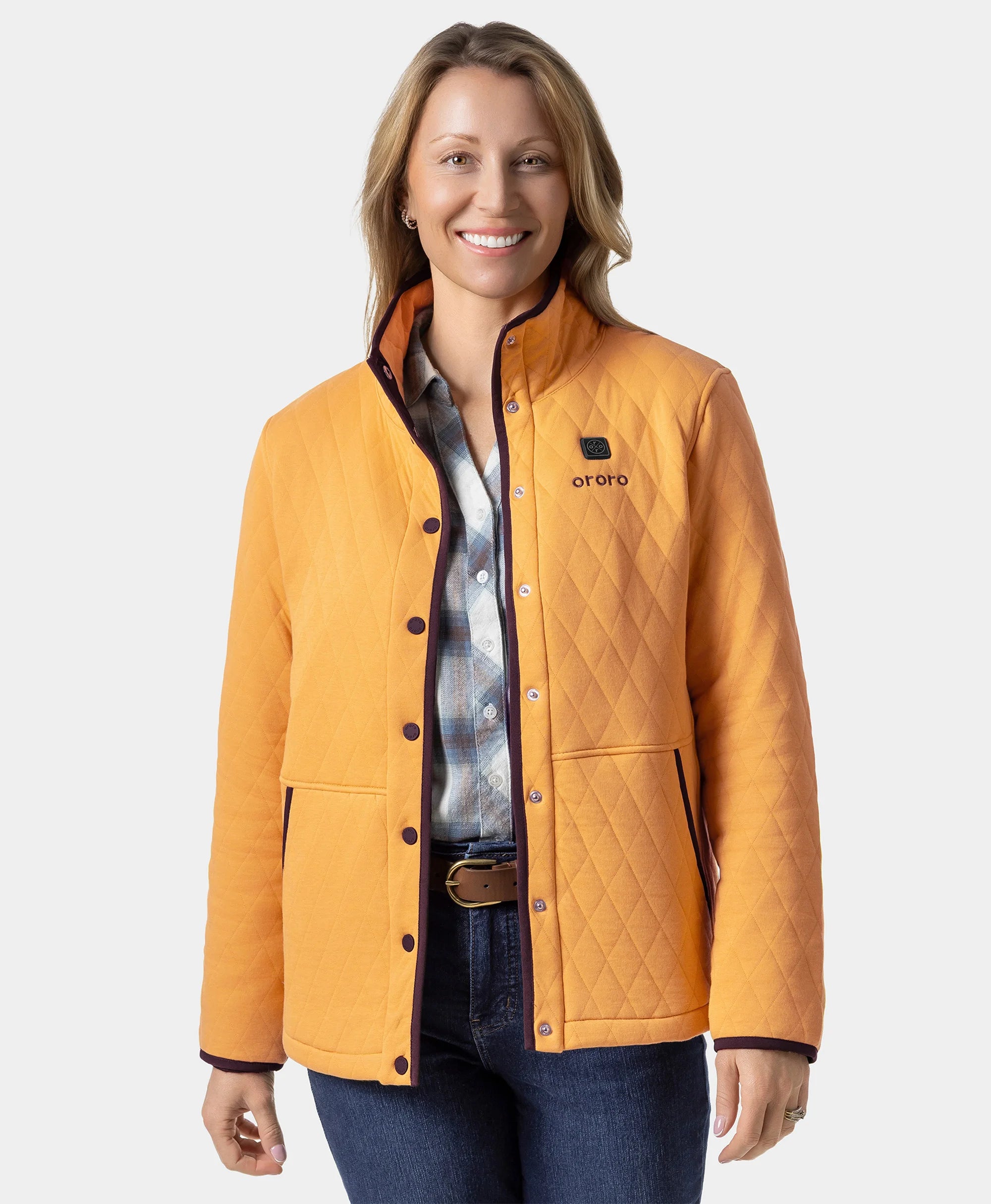 Chalet Women's Quilted Heated Jacket - Goldenrod