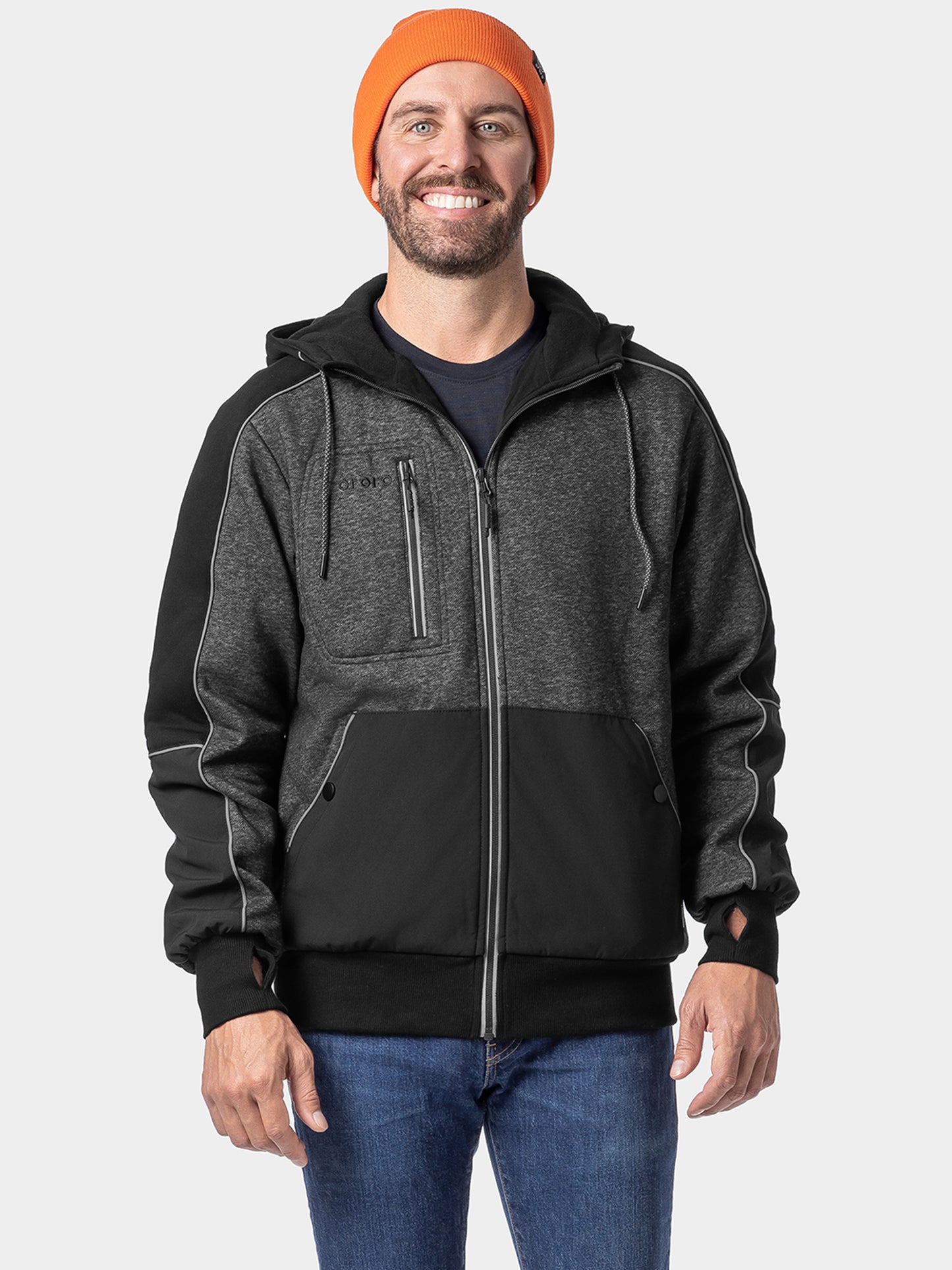 Wayne Men's 5-Zone Heated Full-Zip Hoodie