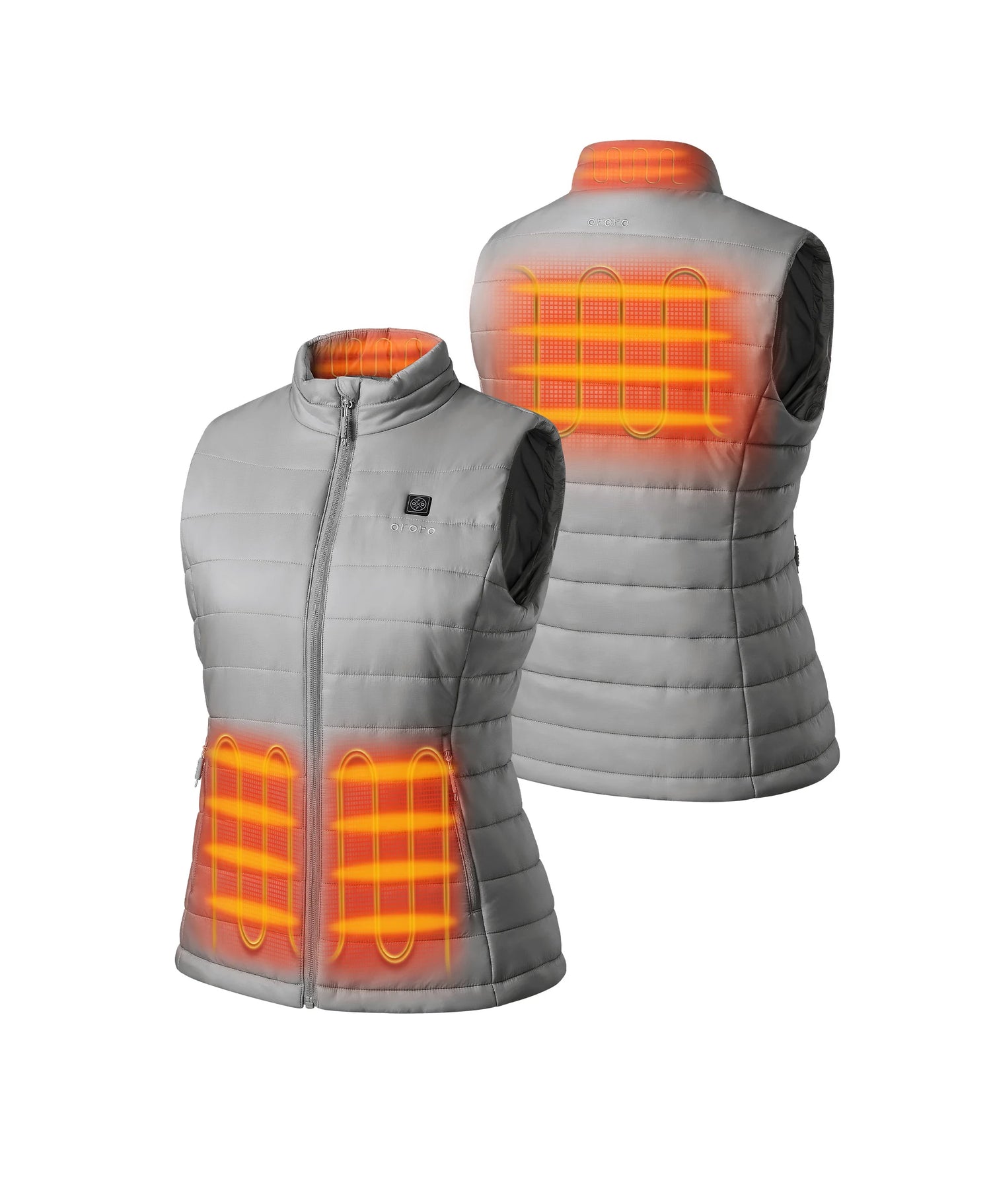 4 Heating Zones (L & R Pockets, Mid-Back, Collar)