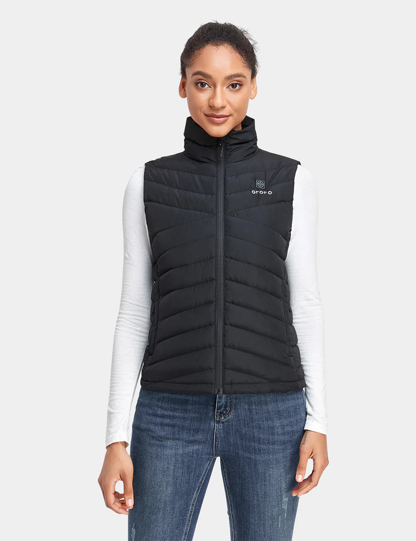 Women's Heated Lightweight Down Vest, Thumbnail 2