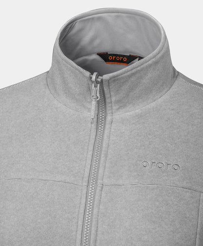 River Ridge Women's 4-Zone Fleece Liner Heated Jacket - Grey