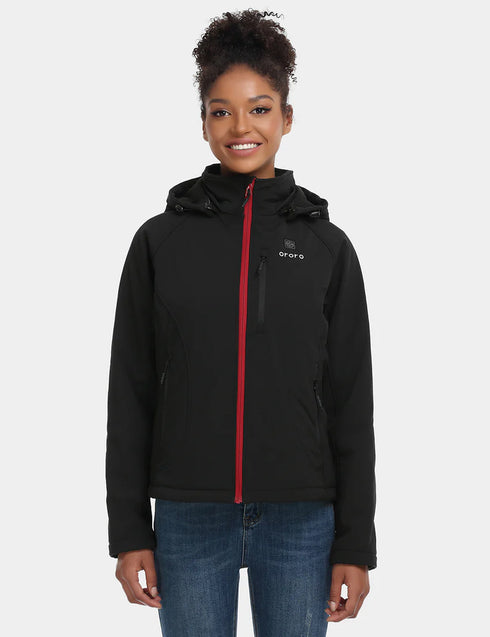 Women's Classic Heated Jacket (4 Heating Zones) - Black / Sharkskin Grey ,view 1