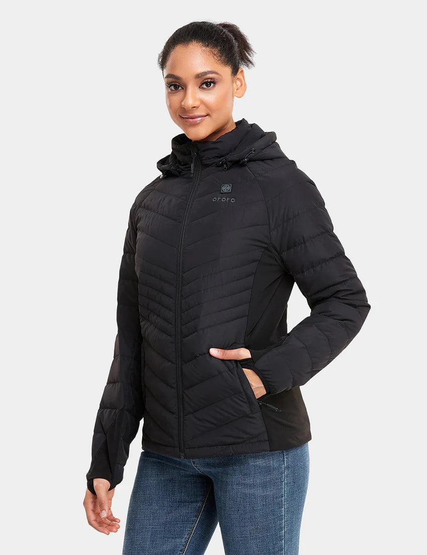 Women's Heated Down Jacket, Thumbnail 3