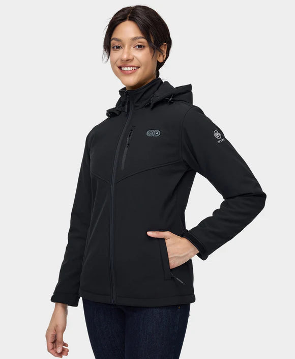 Women's Dual Control Heated Jacket with 5 Heating Zones - Pocket Heating, Thumbnail 3