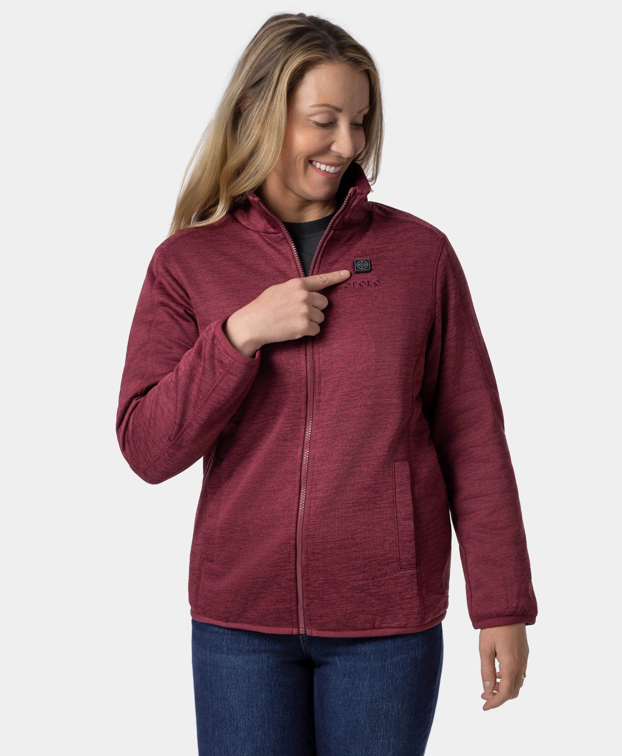 Women's Heated Full-Zip Fleece Jacket, Thumbnail 22