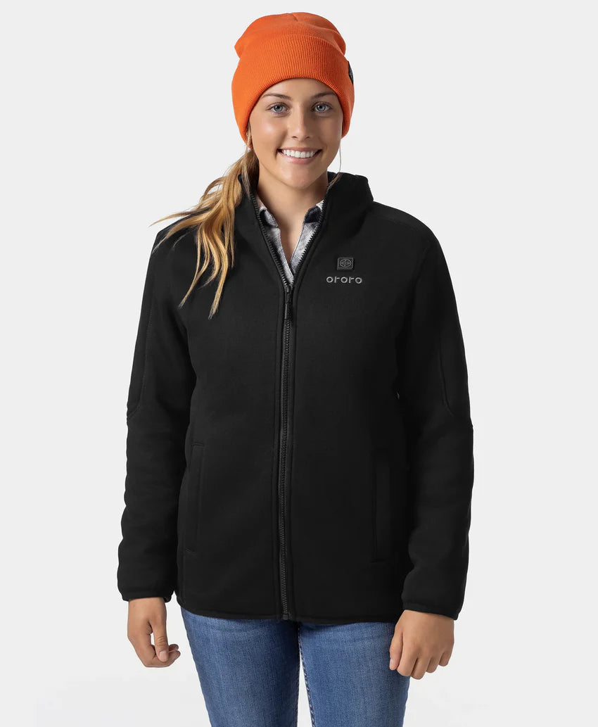 Women's Heated Full-Zip Fleece Jacket, Thumbnail 2
