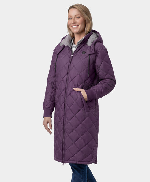 Uptown Women's Heated Parka w/ Removable Hood ,view 1