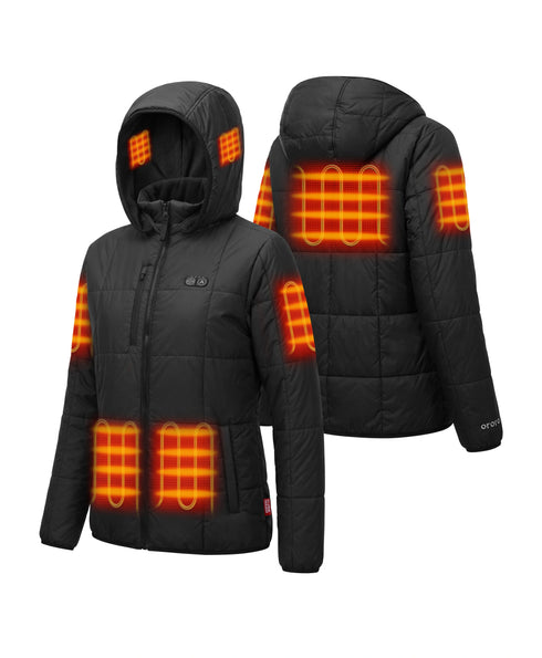 Overland Women's 7-Zone Heated Box Quilted Jacket with Heated Hood ,view 1