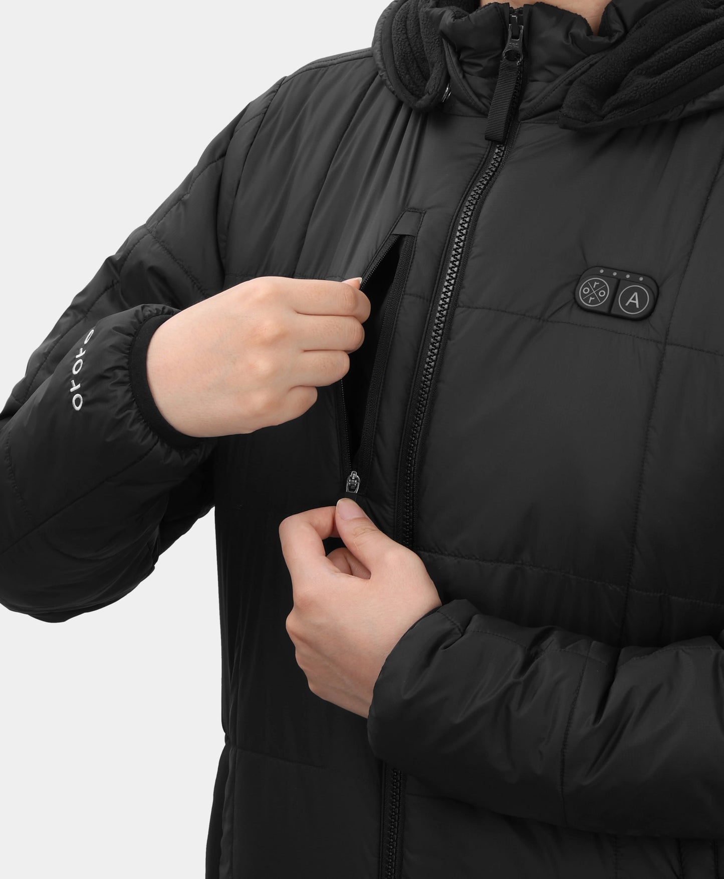 Overland Women's 7-Zone Heated Box Quilted Jacket with Heated Hood
