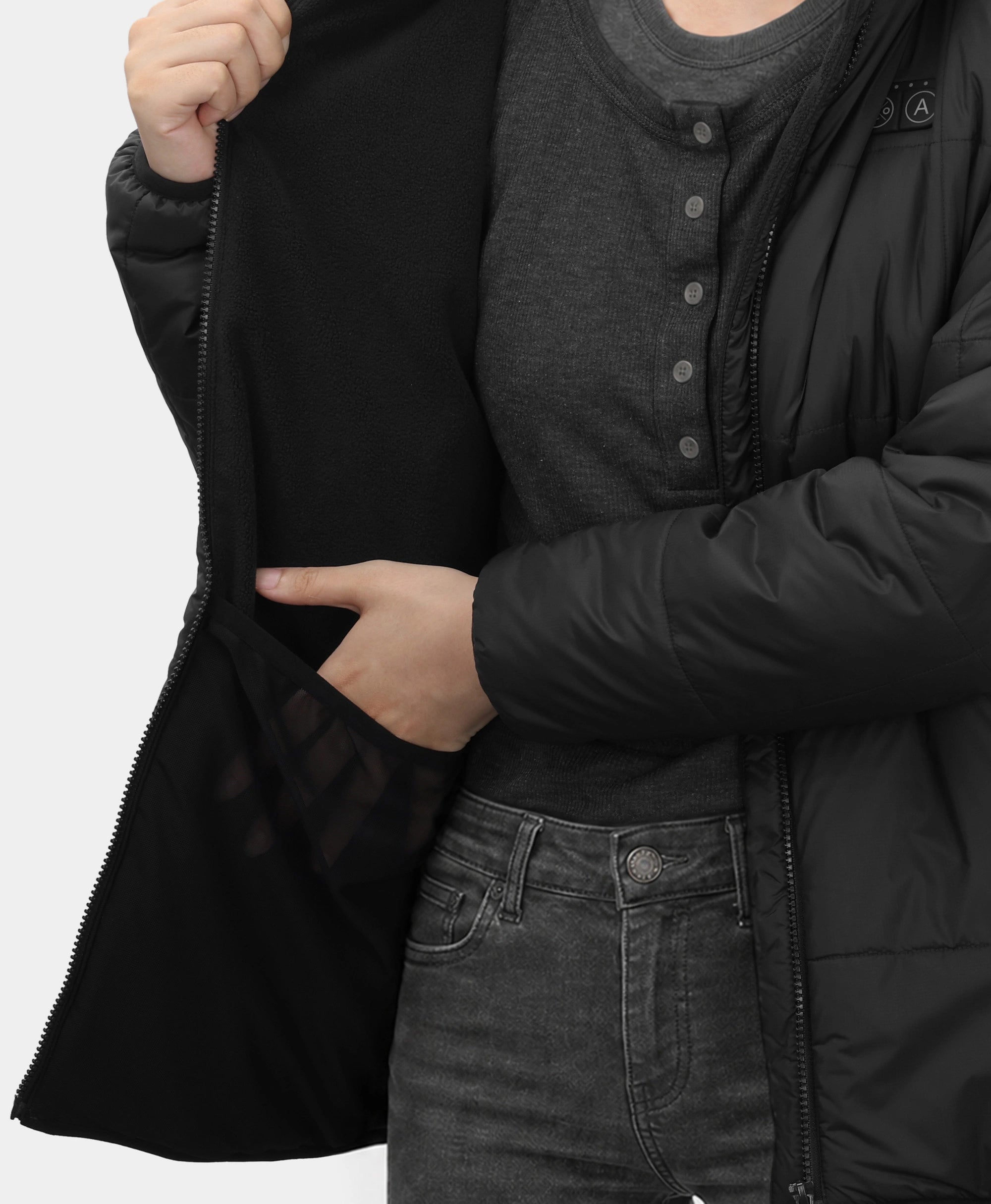 Overland Women's 7-Zone Heated Box Quilted Jacket with Heated Hood, Thumbnail 6