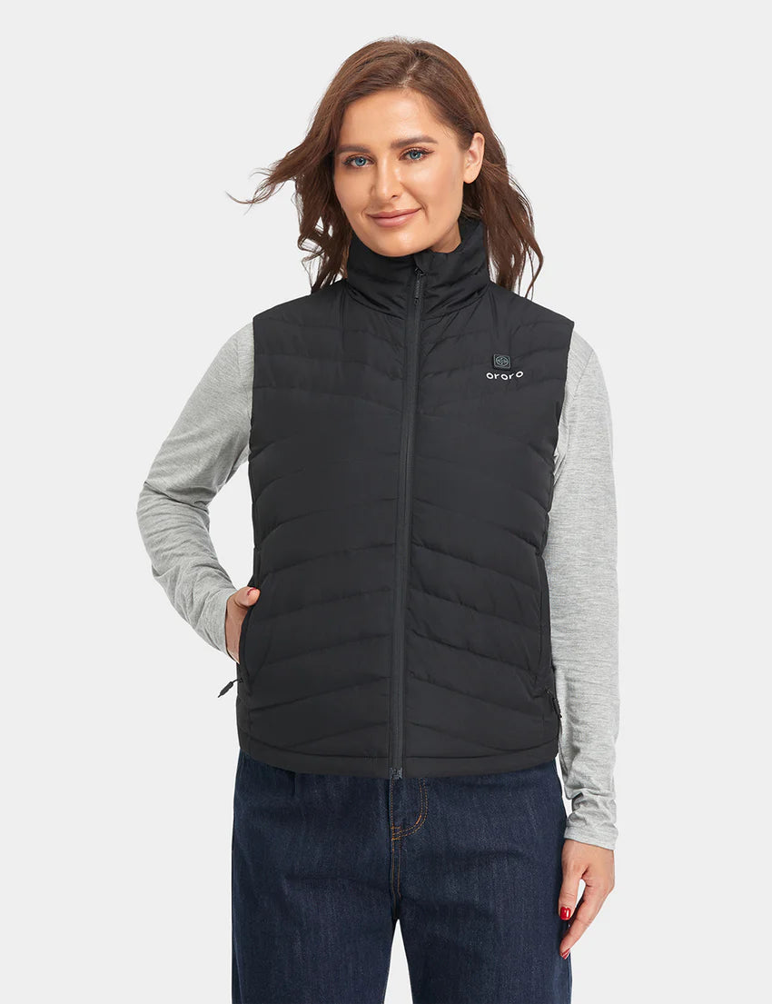 Women's Heated Lightweight Down Vest, Thumbnail 5
