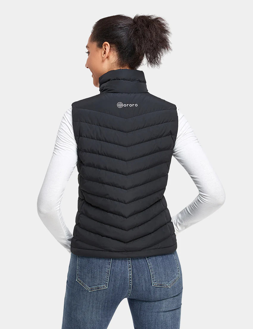 Women's Heated Lightweight Down Vest, Thumbnail 4