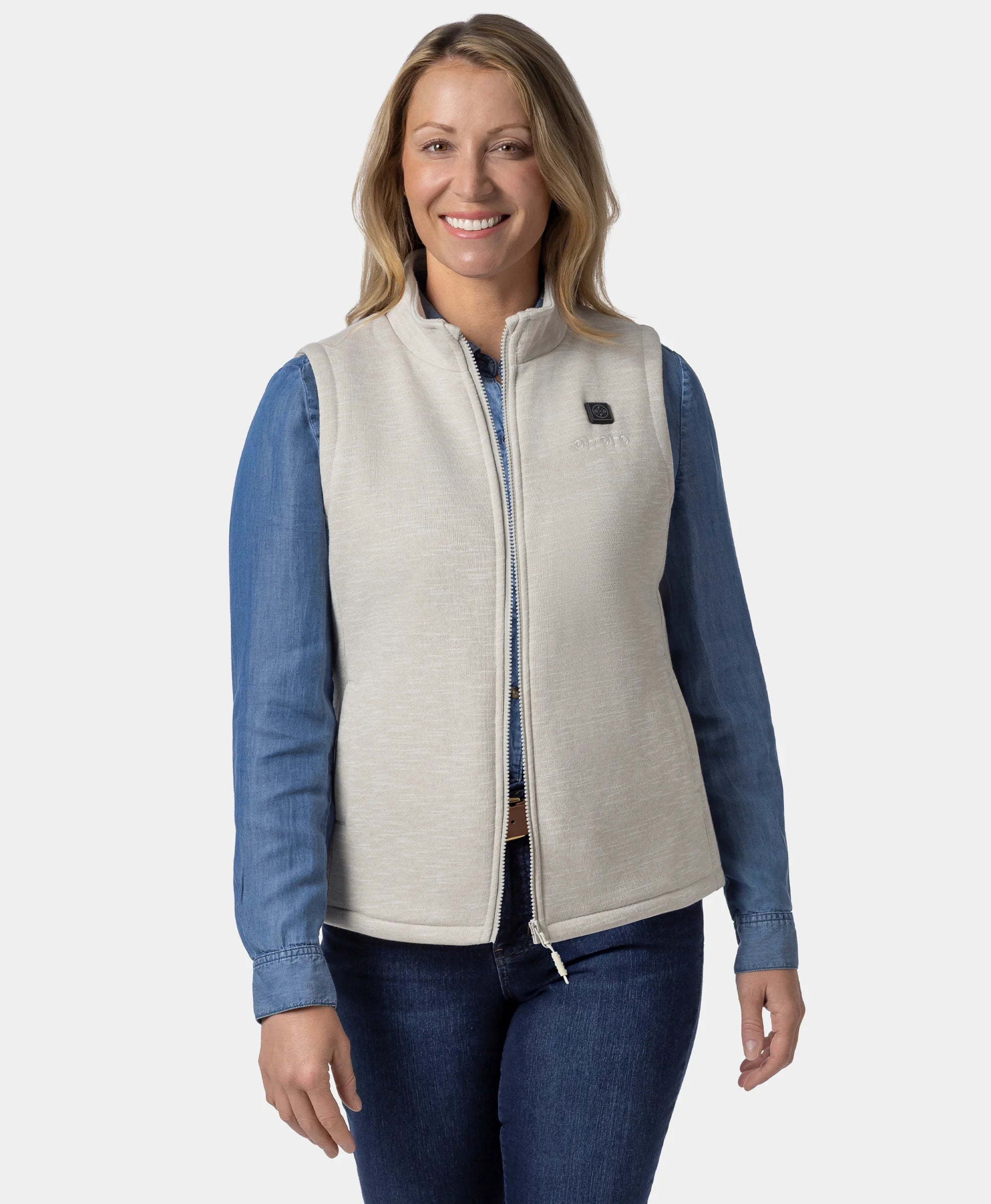 Women's Heated Fleece Vest, Thumbnail 14