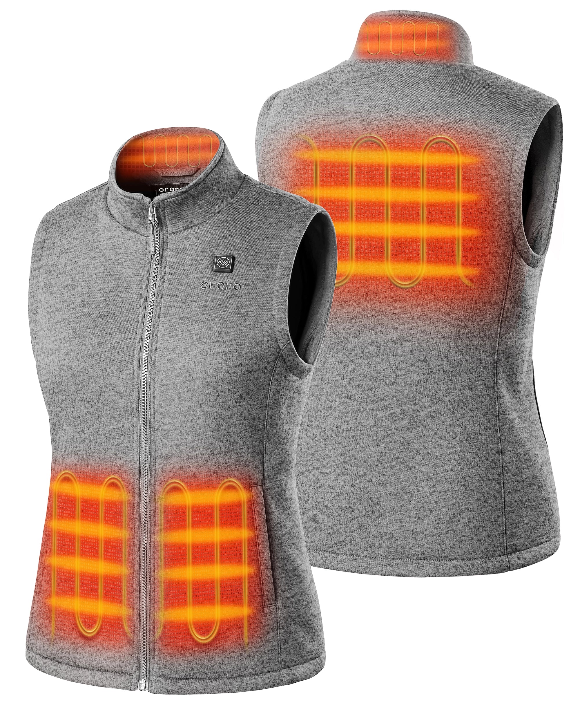 4 Heating Zones (Left & Right Pockets, Mid-Back, Neck)