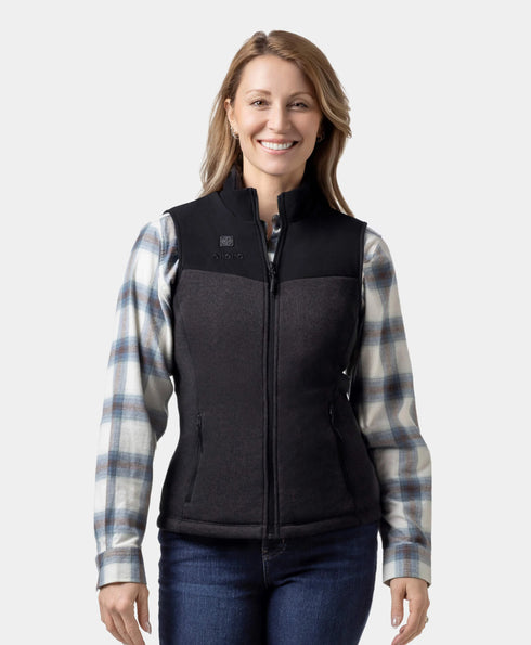 Augusta Women's Heated Sweater Fleece Vest ,view 1
