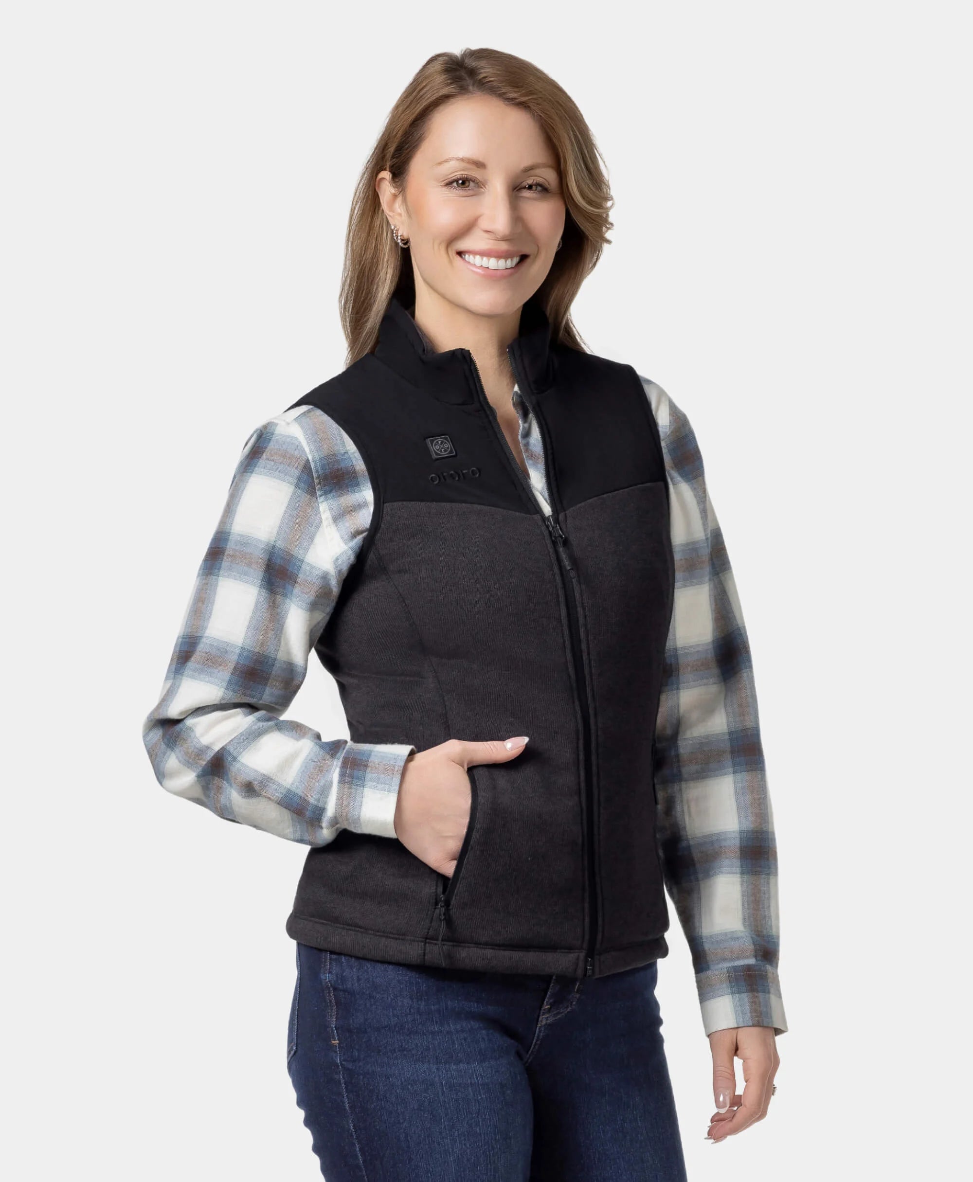 Augusta Women's Heated Sweater Fleece Vest