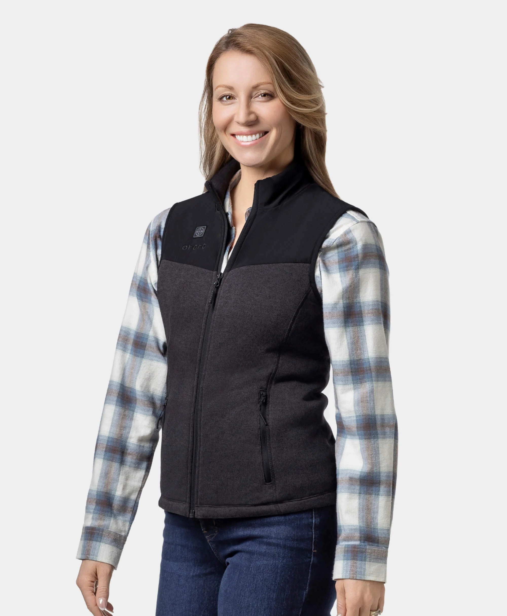 Augusta Women's Heated Sweater Fleece Vest