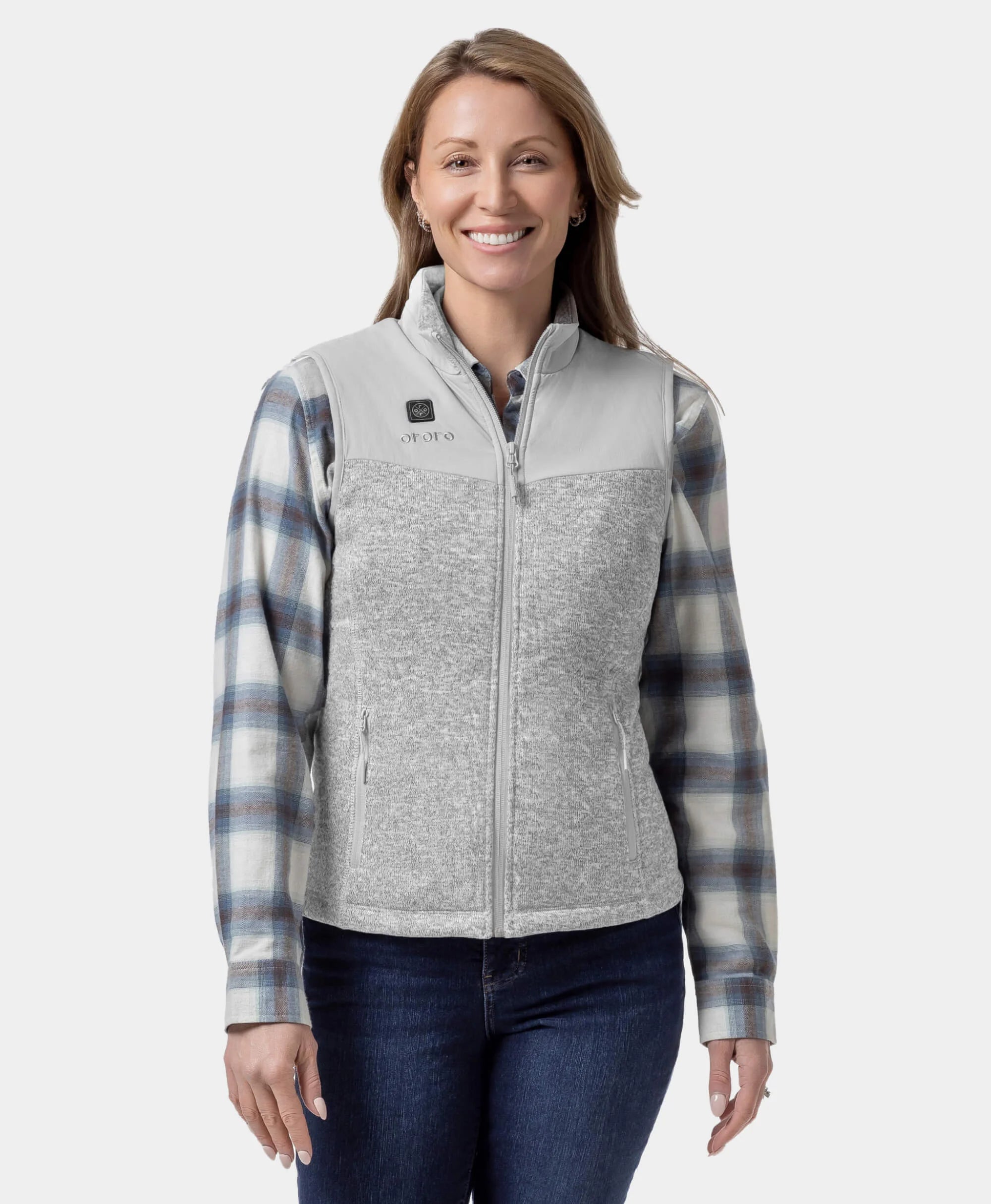 Augusta Women's Heated Sweater Fleece Vest