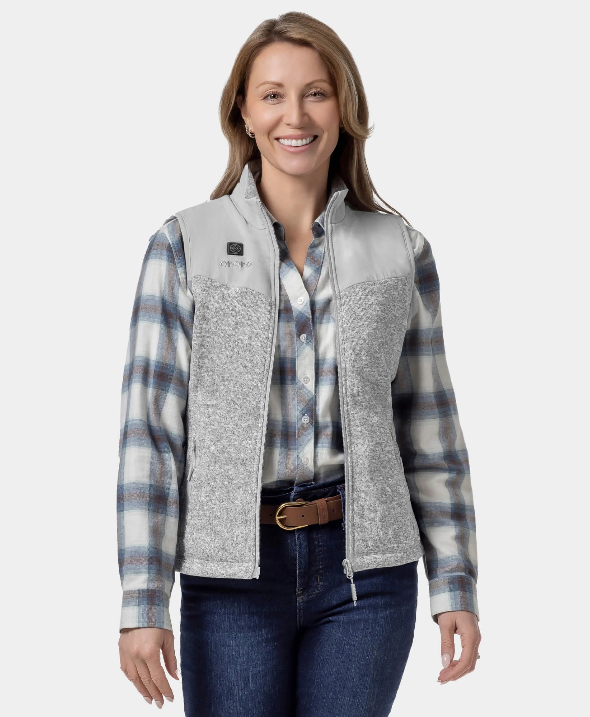 Augusta Women's Heated Sweater Fleece Vest