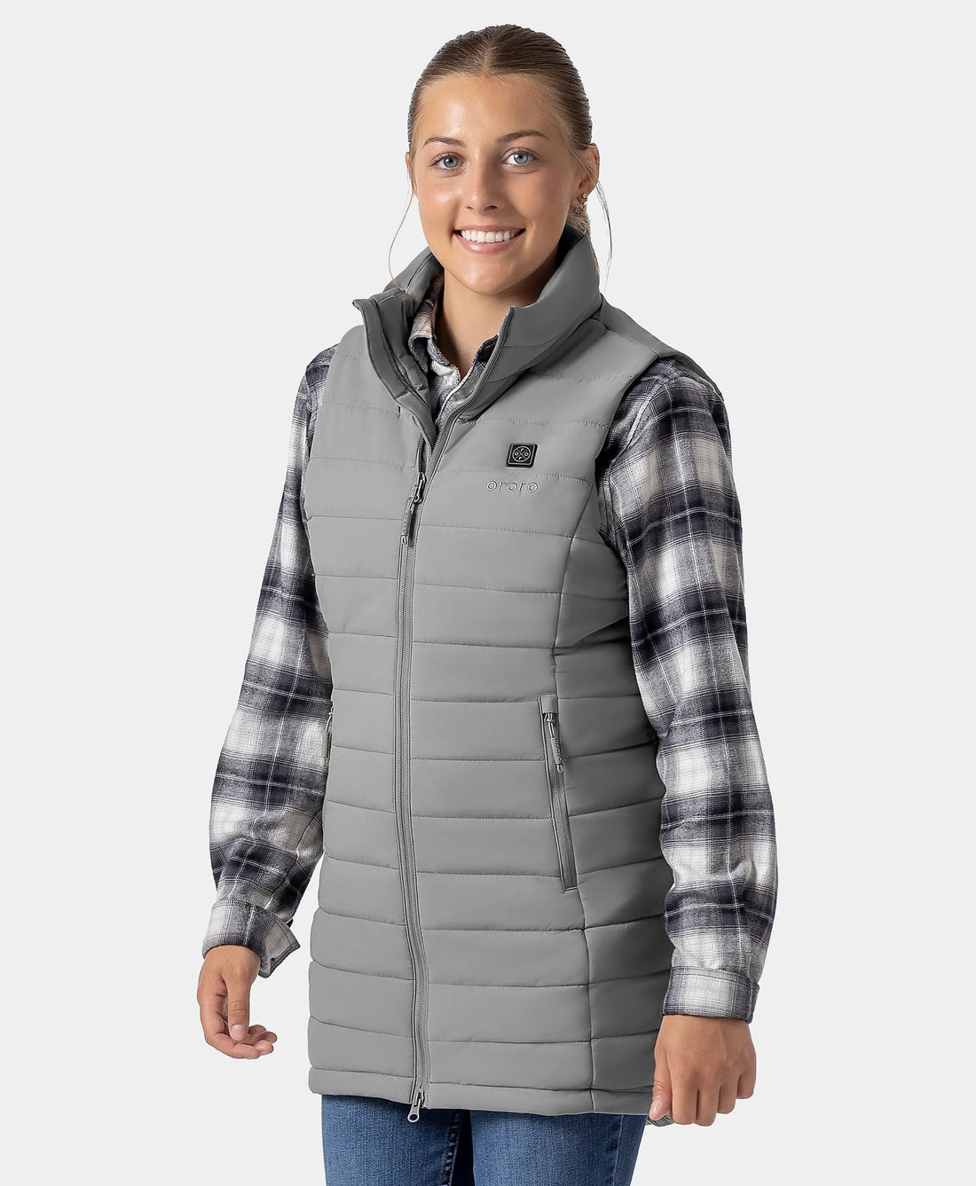 Tribeca Women's Heated Long Puffer Vest, Thumbnail 43