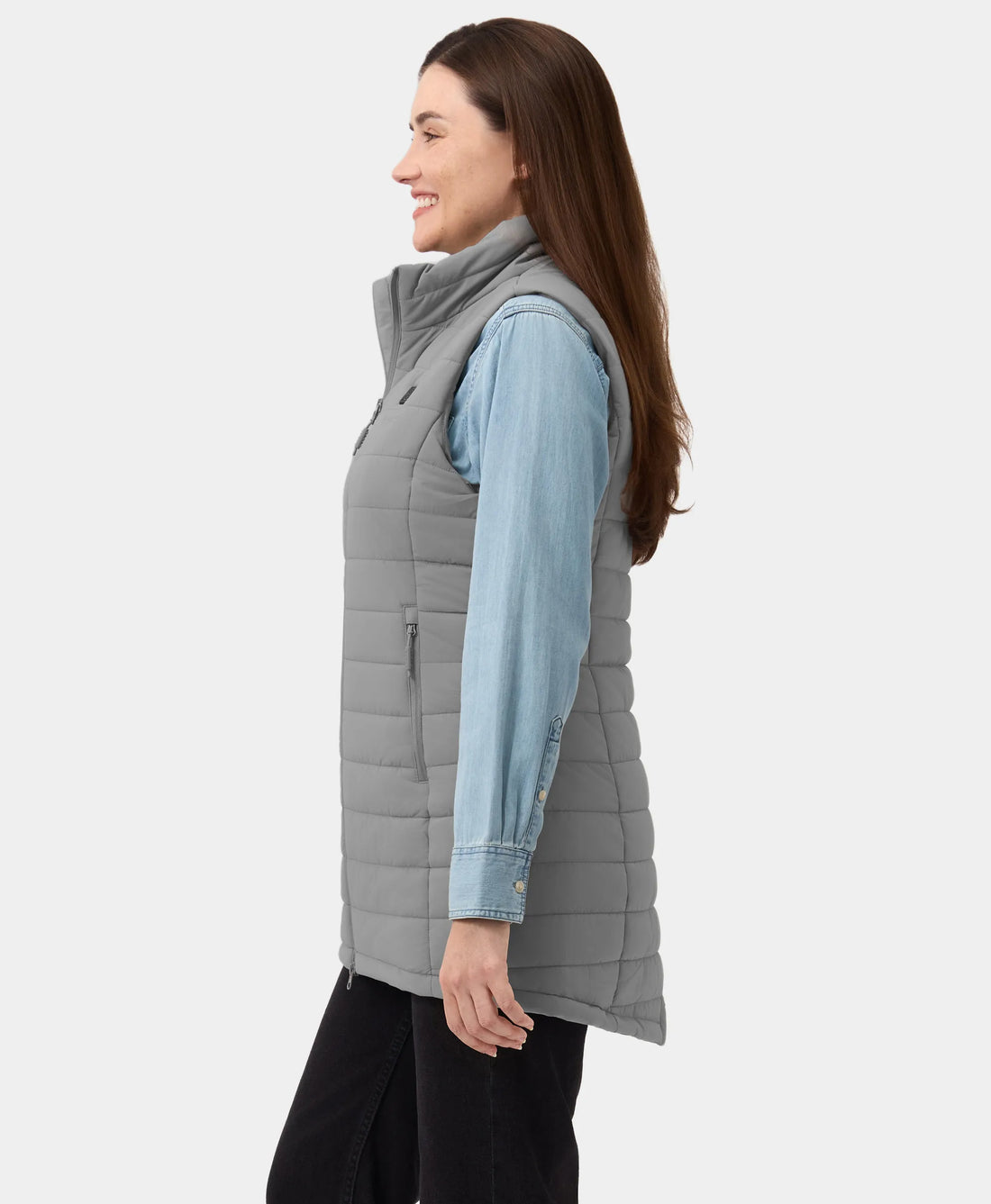 Tribeca Women's Heated Long Puffer Vest, Thumbnail 39