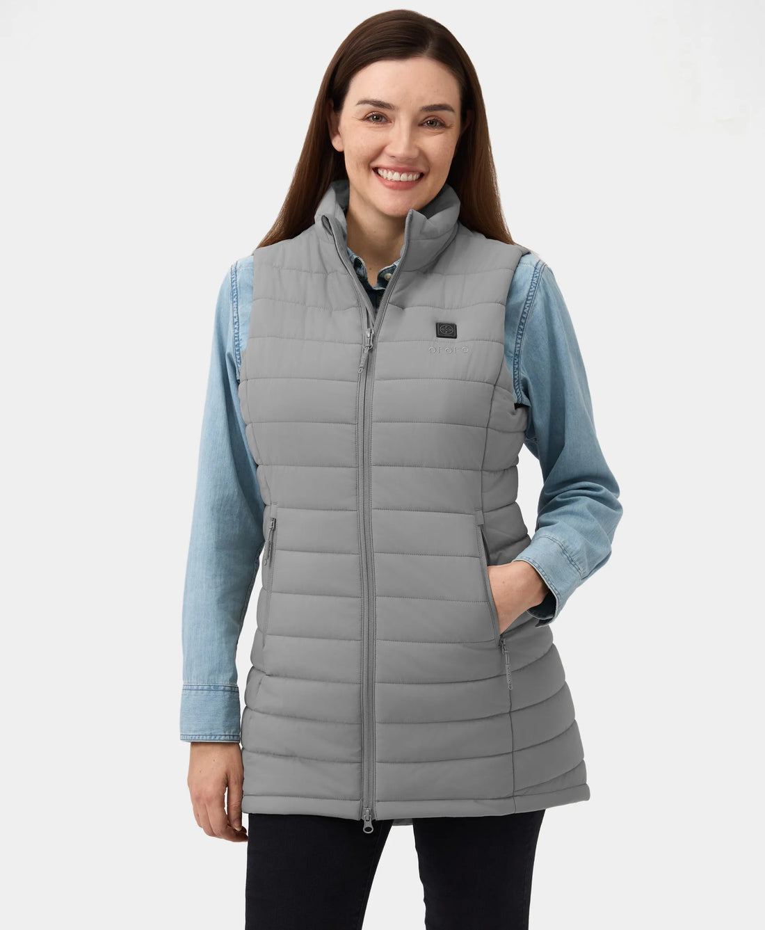 Tribeca Women's Heated Long Puffer Vest, Thumbnail 38