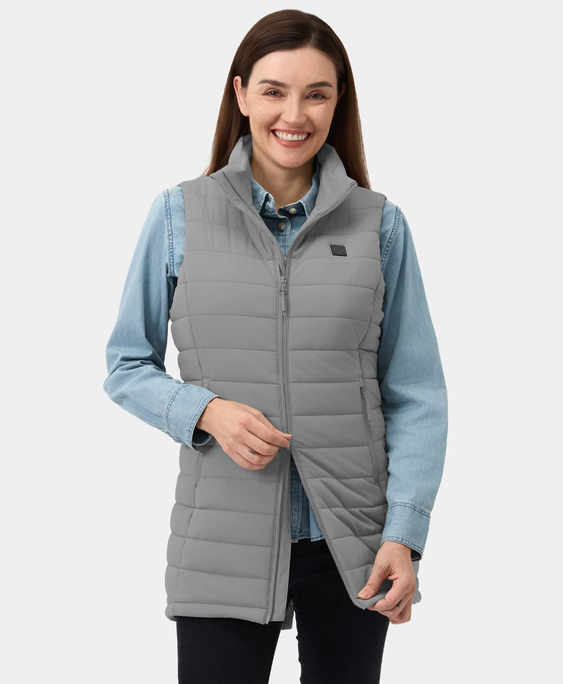 Tribeca Women's Heated Long Puffer Vest, Thumbnail 40