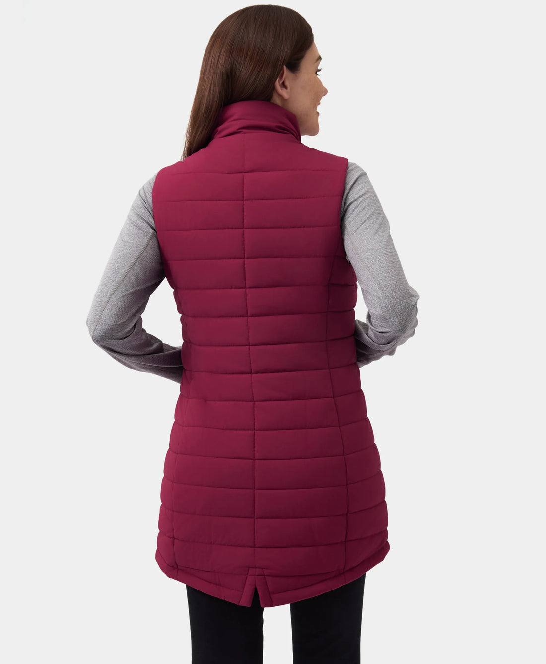 Tribeca Women's Heated Long Puffer Vest, Thumbnail 53