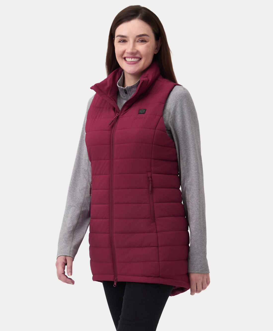Tribeca Women's Heated Long Puffer Vest, Thumbnail 52