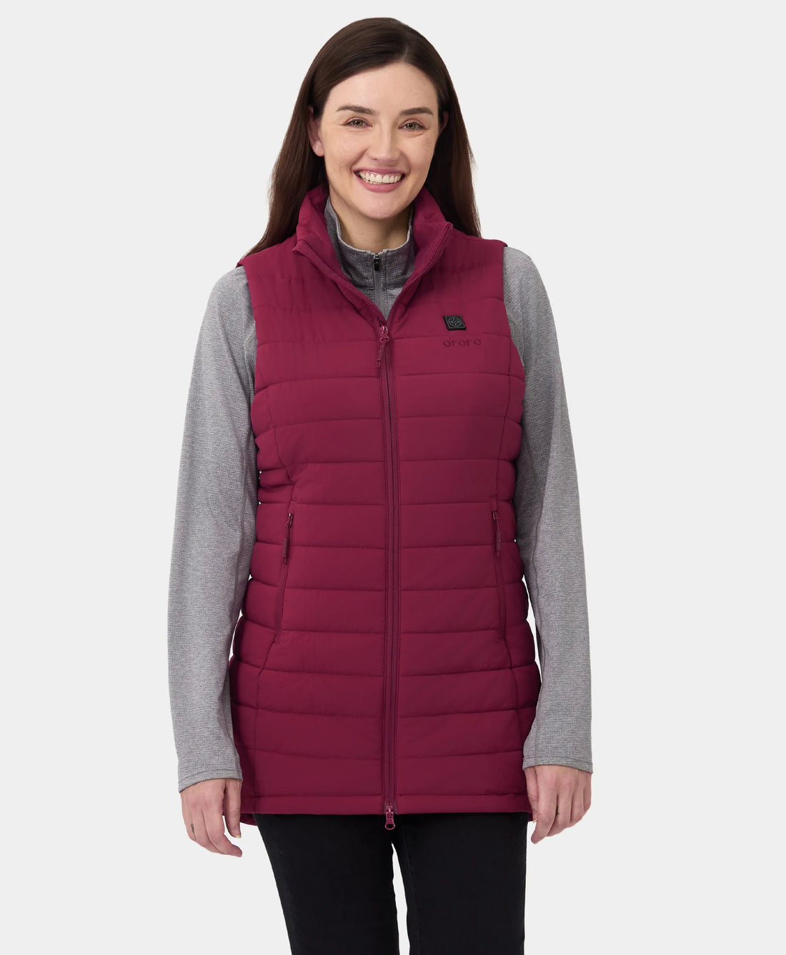 Tribeca Women's Heated Long Puffer Vest, Thumbnail 50
