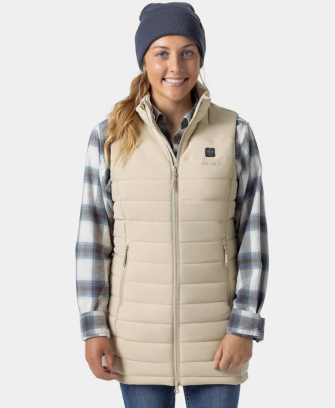 Tribeca Women's Heated Long Puffer Vest, Thumbnail 67