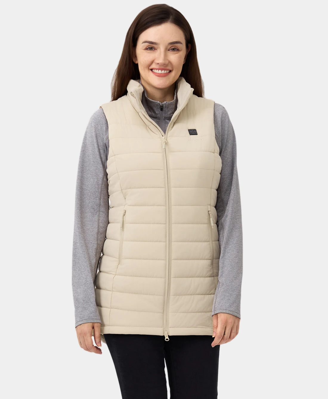 Tribeca Women's Heated Long Puffer Vest, Thumbnail 64
