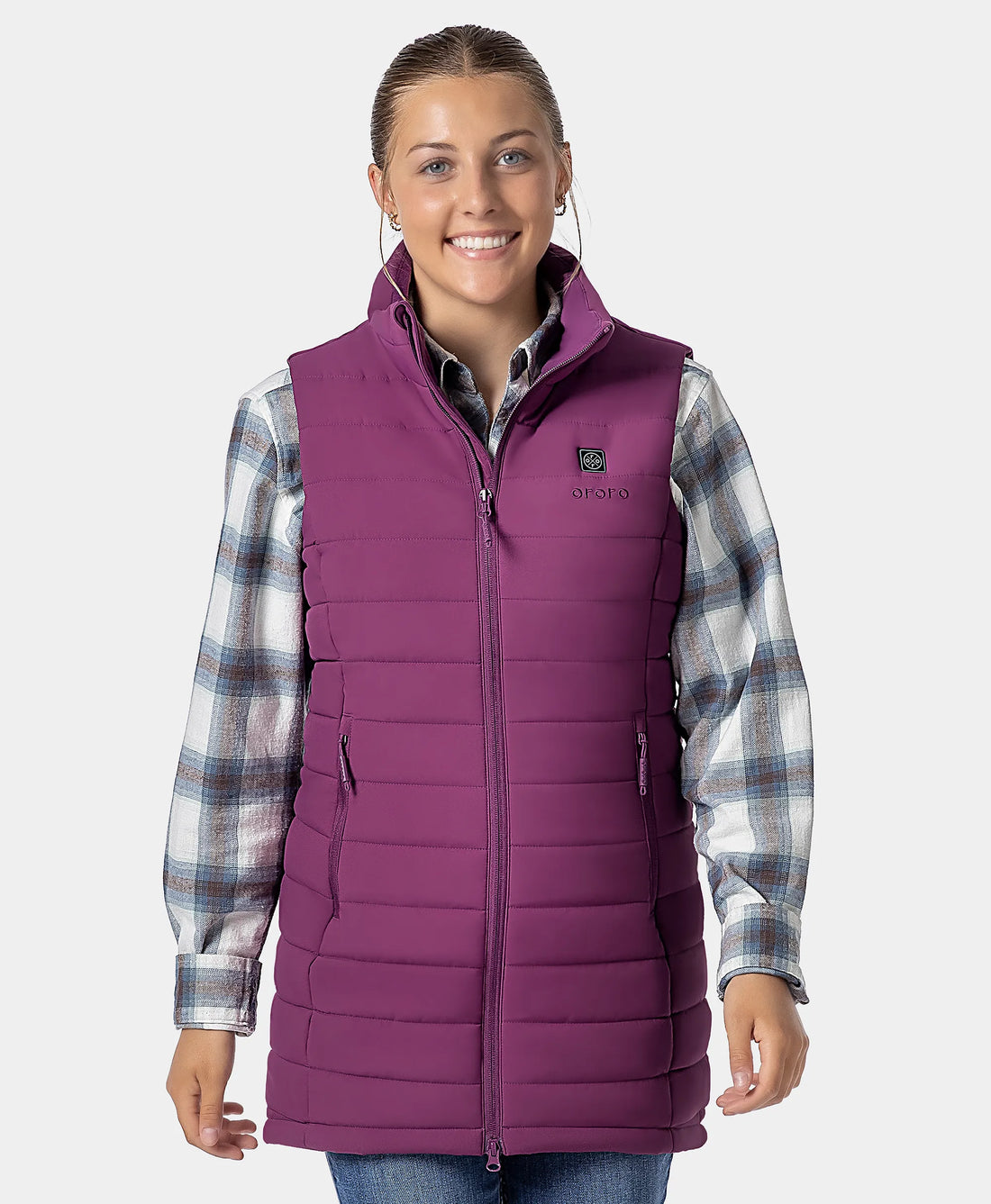 Tribeca Women's Heated Long Puffer Vest, Thumbnail 79