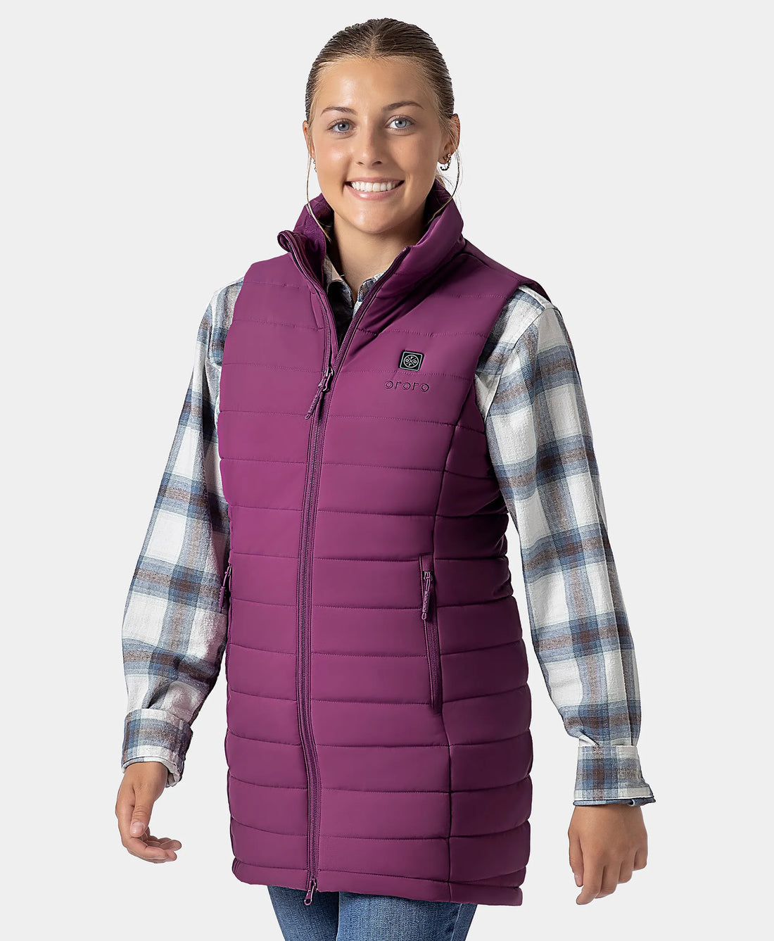 Tribeca Women's Heated Long Puffer Vest, Thumbnail 80