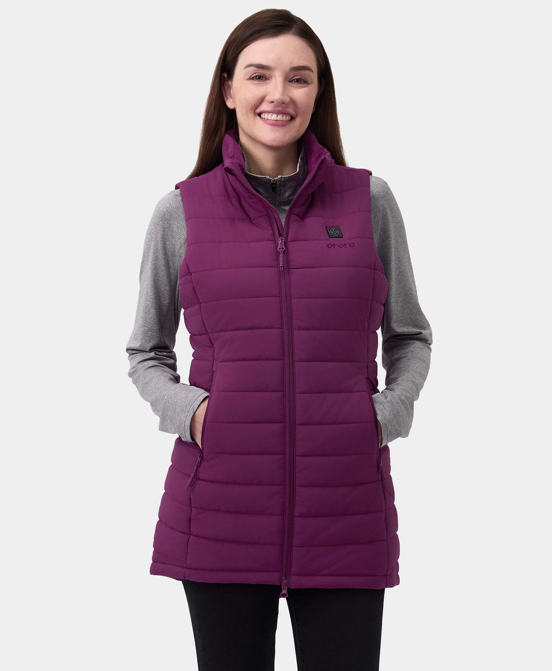Tribeca Women's Heated Long Puffer Vest, Thumbnail 76