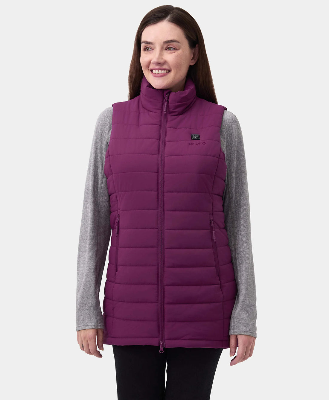 Tribeca Women's Heated Long Puffer Vest, Thumbnail 77