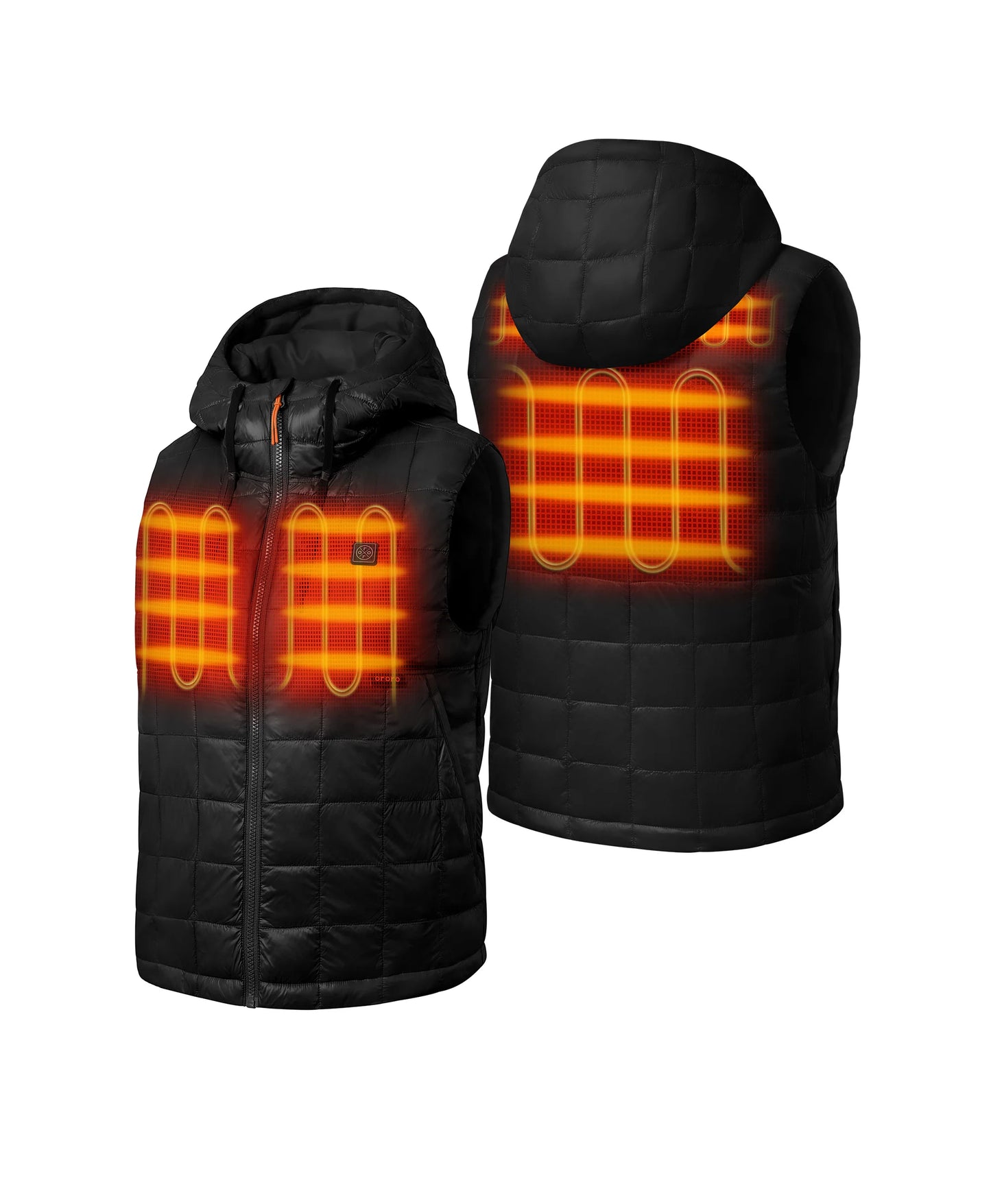 4 Heating Zones (Left & Right Chests, Mid-Back, and Collar)