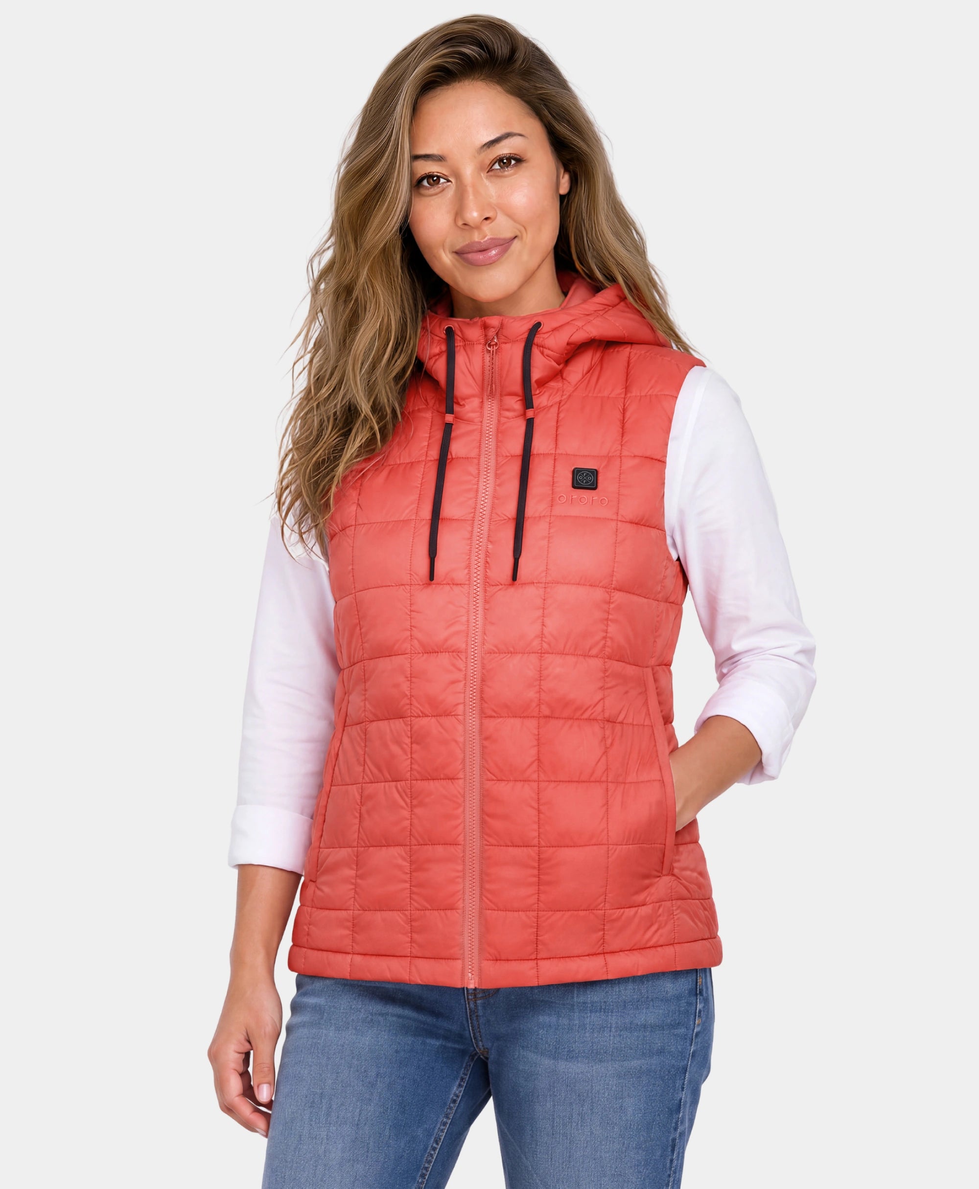PuffLyte Women’s 4-Zone Hooded Heated Vest, Thumbnail 2