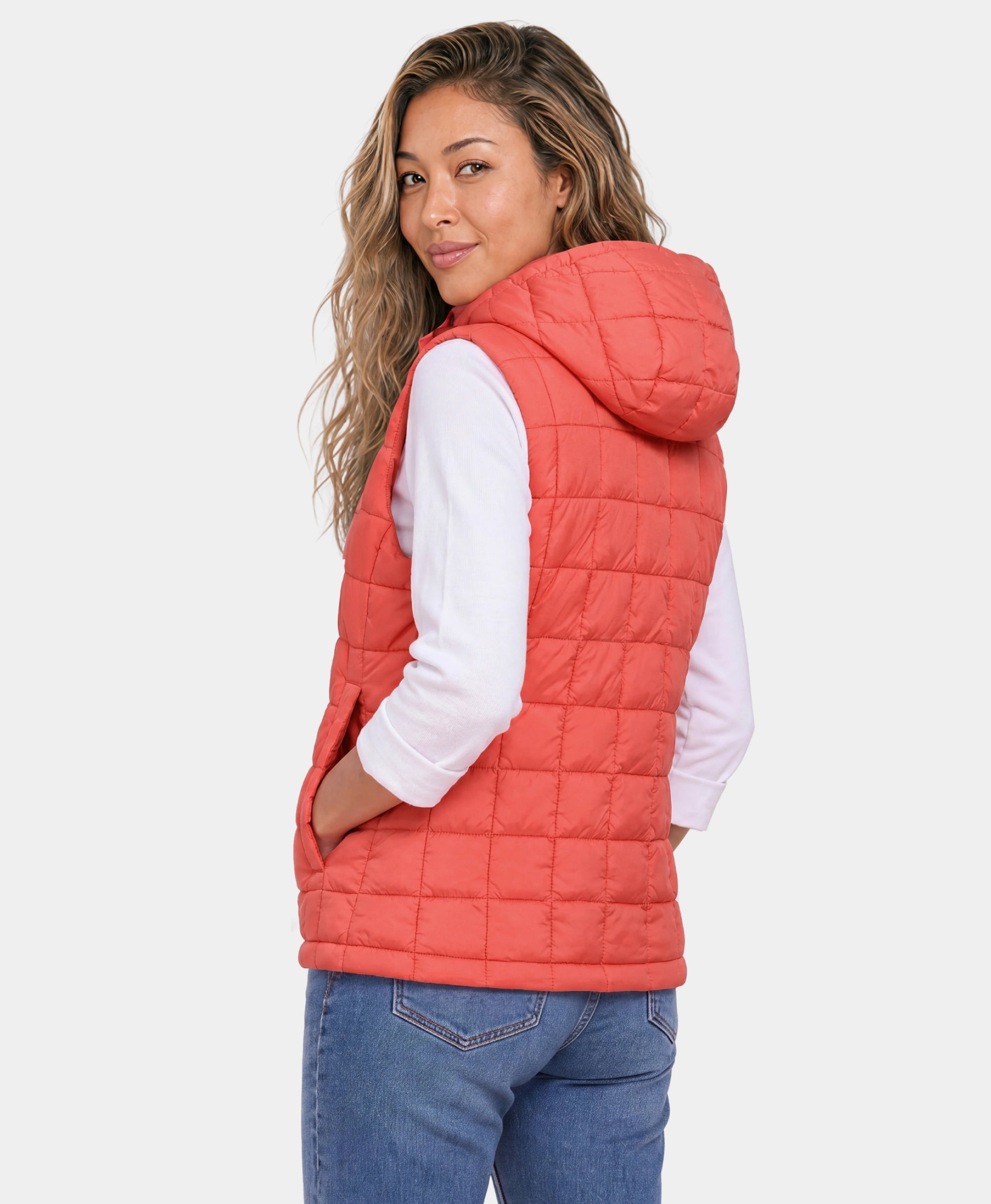 PuffLyte Women’s 4-Zone Hooded Heated Vest, Thumbnail 7