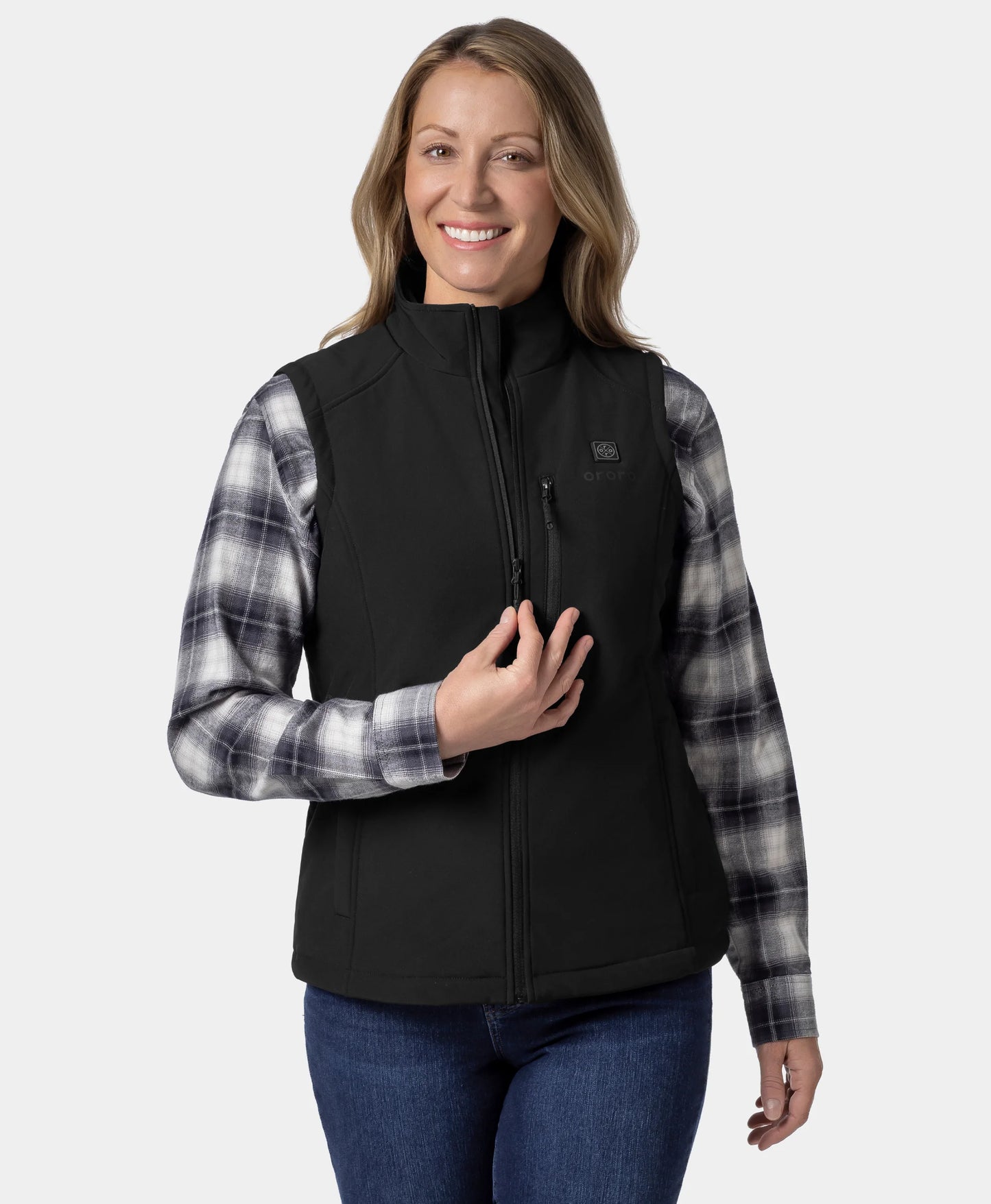 Women's Heated Softshell Vest - Lower Back Heating