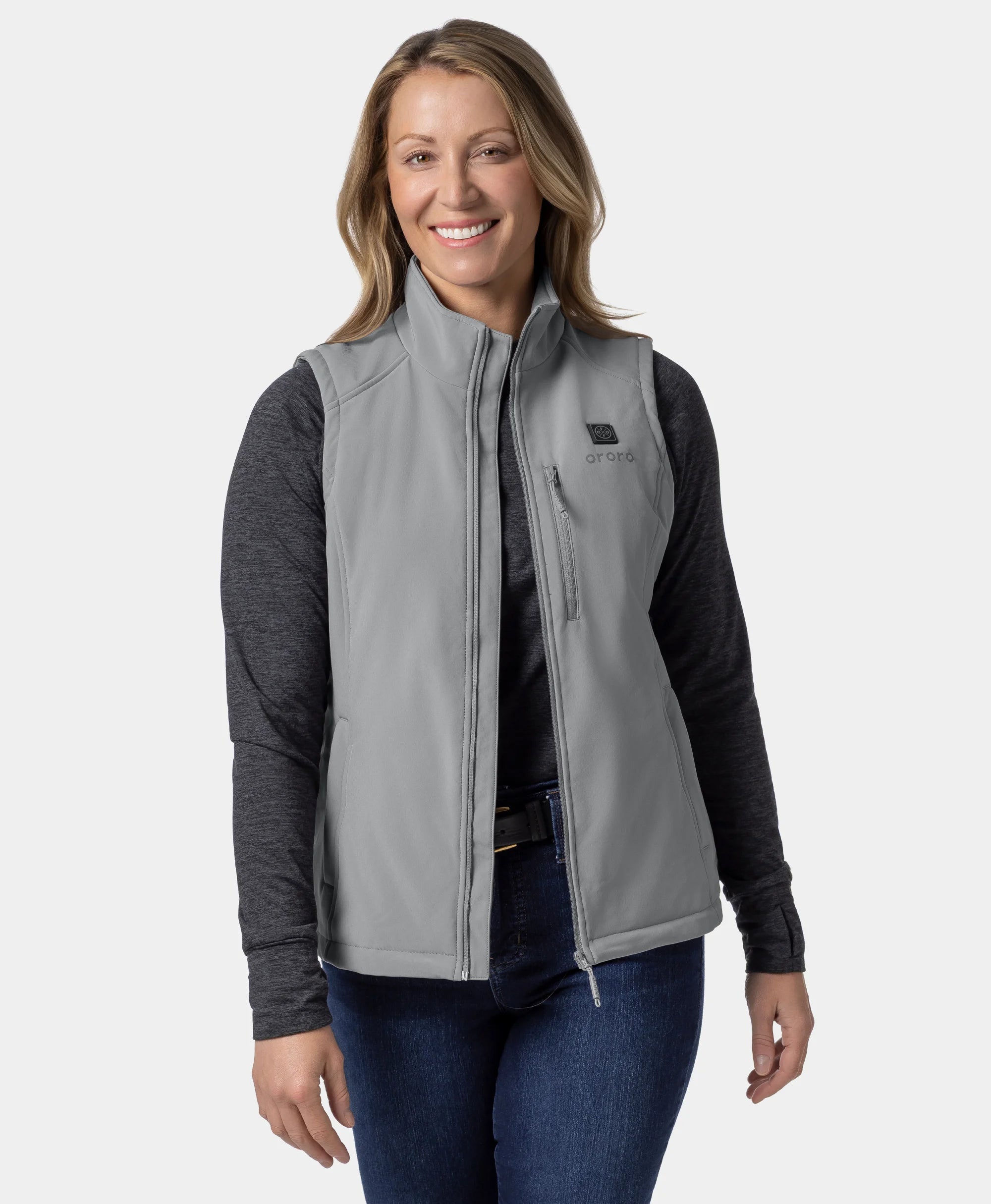Women's Heated Softshell Vest - Lower Back Heating, Thumbnail 6