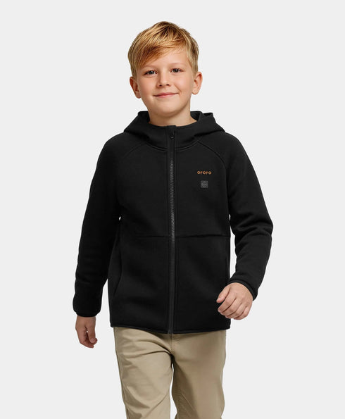 Kids' 4-Zone Heated Full-Zip Fleece Hoodie ,view 1