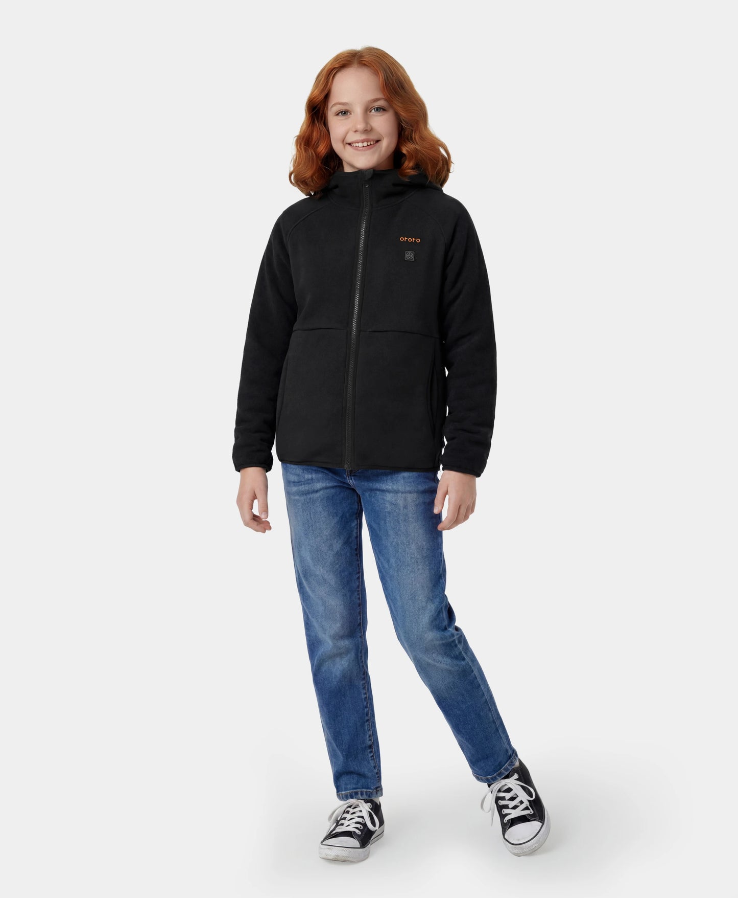 Kids' 4-Zone Heated Full-Zip Fleece Hoodie