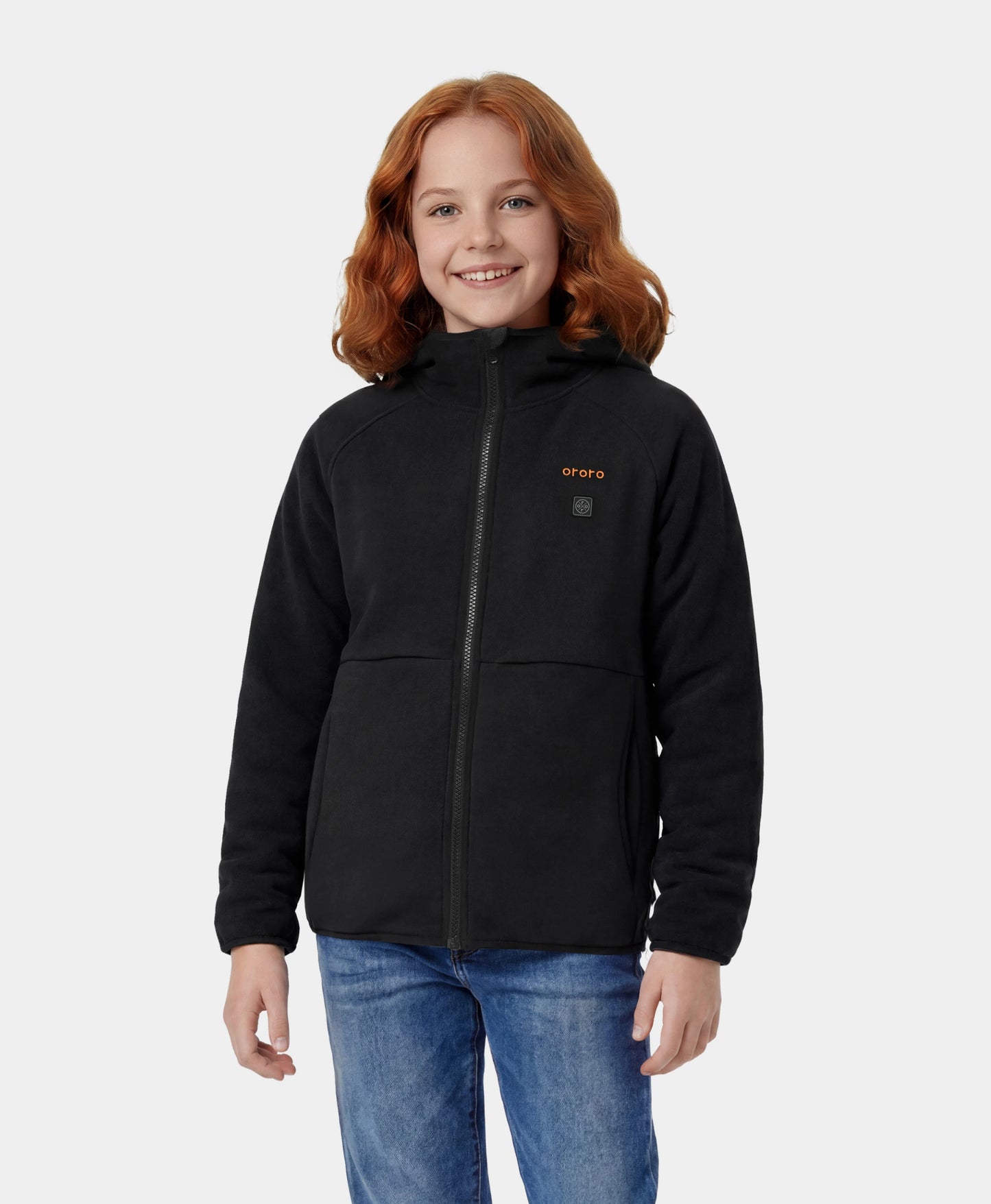 Kids' 4-Zone Heated Full-Zip Fleece Hoodie