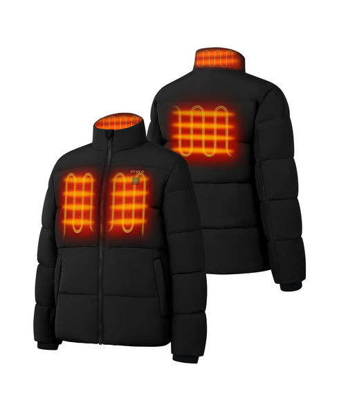 4 heating zones: left and right chest, mid-back, collar ,view 1