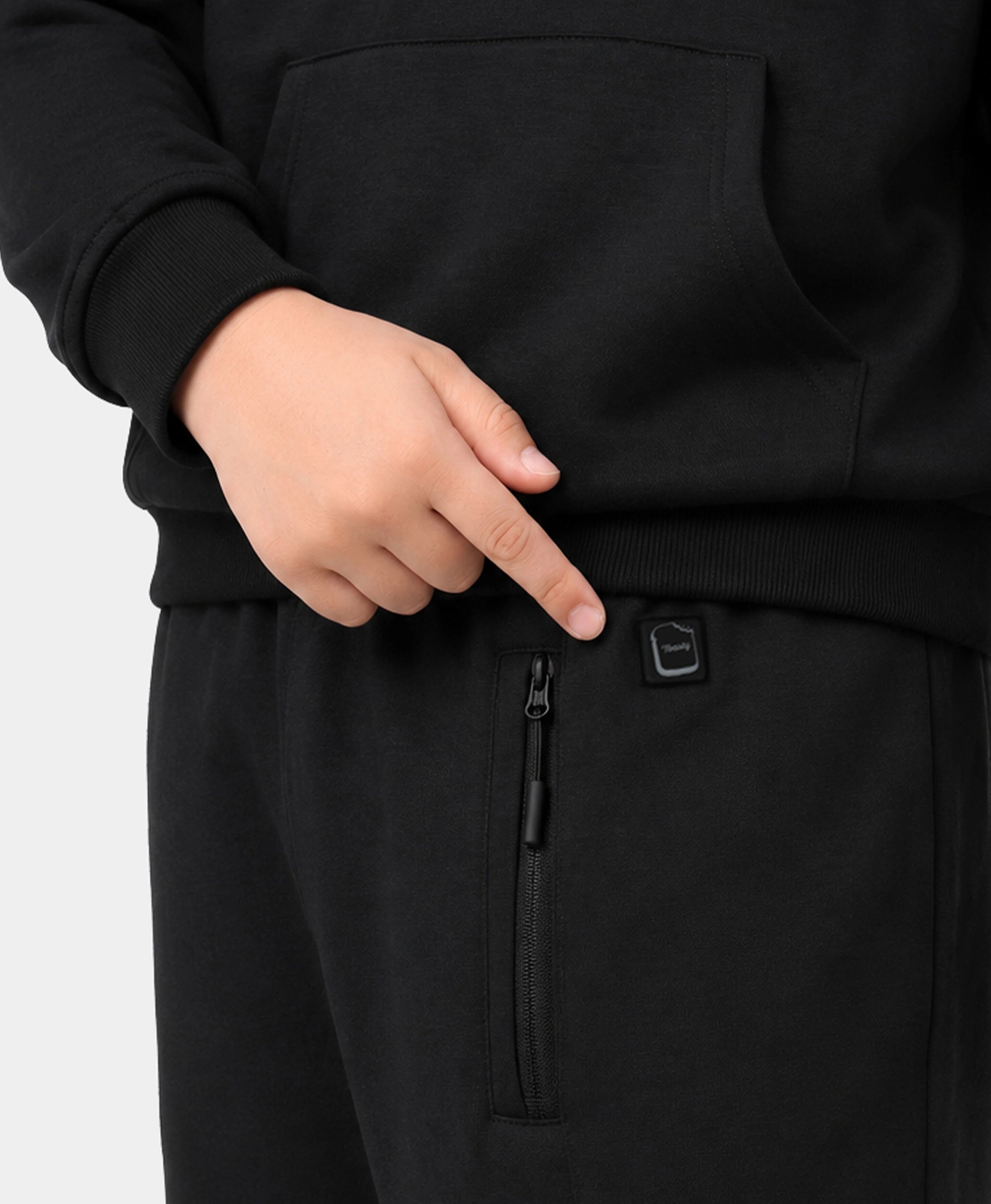 Toasty Kids' 3-Zone Heated Fleece Sweatpants, Thumbnail 11
